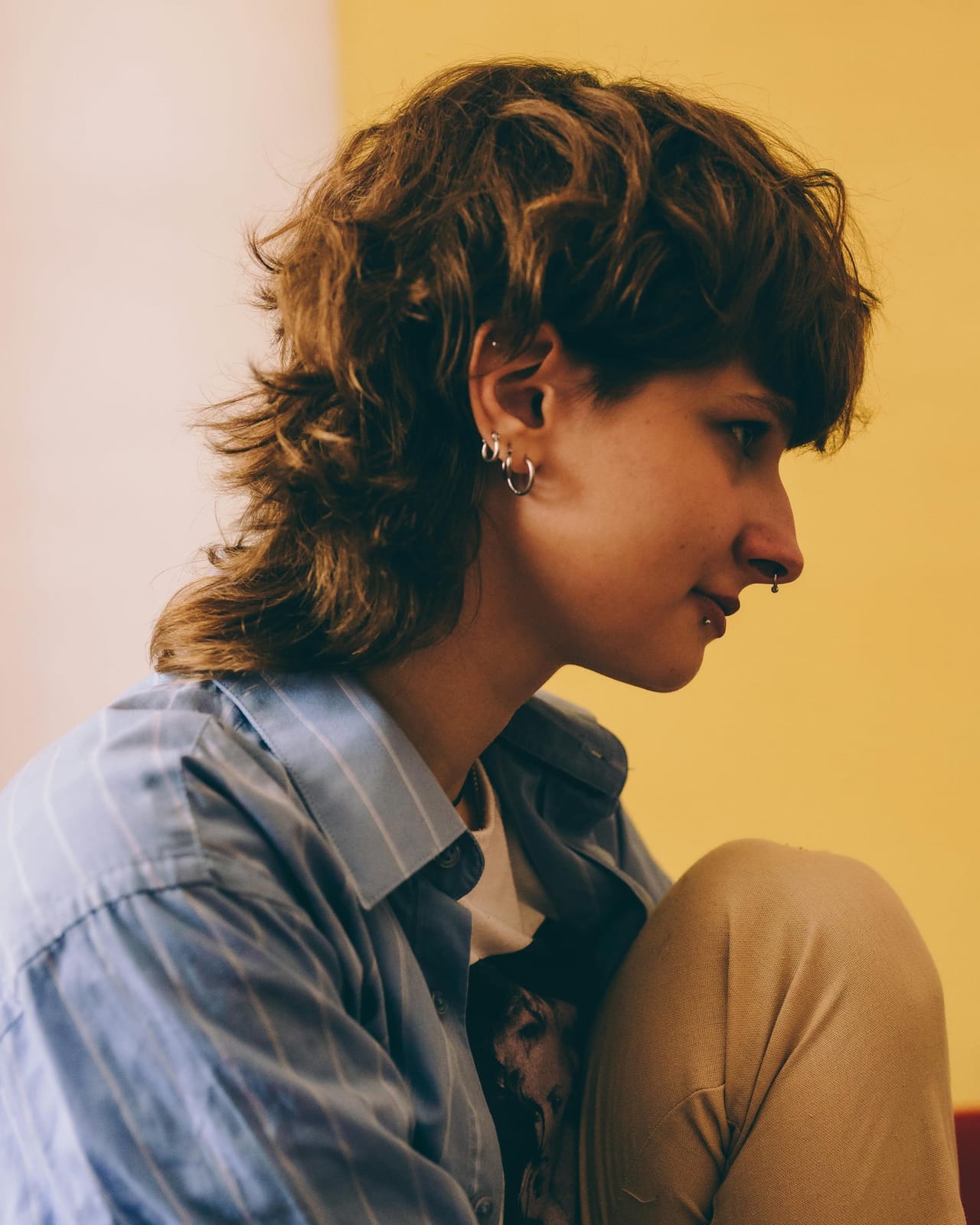 Modern shag, curly